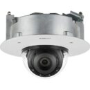 Hanwha PND-A9081RF P-Series 8MP Flush-Mount AI IR Dome Camera, 4.5-10mm Varifocal Lens, White
