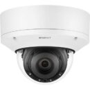 Hanwha PND-A9081RV P-Series 8MP AI IR Vandal Dome Camera, 4.5-10mm Varifocal Lens, White