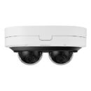 Hanwha PNM-12082RVD/KEX Series x 6MP Outdoor IR Multi-Directional Dome IP Camera, 3.54-6.69mm Motorized Varifocal Lens, White, TAA Compliant