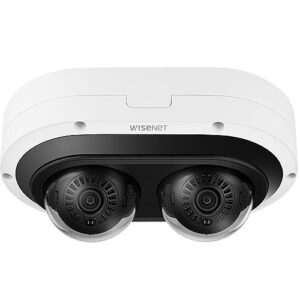 Hanwha PNM-7082RVD P-Series 2MP IR Outdoor Vandal-Rated WDR IP Dome Camera, 3-6mm Lens, White