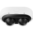 Hanwha PNM-7082RVD P-Series 2MP IR Outdoor Vandal-Rated WDR IP Dome Camera, 3-6mm Lens, White