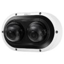 Hanwha PNM-7082RVD/KEX Series x 2MP Outdoor IR Multi-Directional Dome IP Camera, 3-6mm Motorized Varifocal Lens, White, TAA Compliant