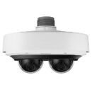 Hanwha PNM-7082RVD/KEX Series x 2MP Outdoor IR Multi-Directional Dome IP Camera, 3-6mm Motorized Varifocal Lens, White, TAA Compliant
