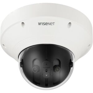 Hanwha PNM-9022V P-Series 8MP Panoramic Vandal Dome Camera, 2.8mm Fixed Lens, White