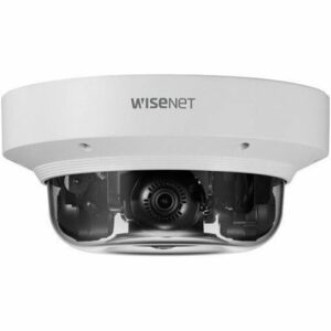 Hanwha PNM-9084QZ1/KUS Series x 2MP Multi-Directional PTRZ IP Camera, 3-6mm Motorized Varifocal Lens, White, TAA Compliant