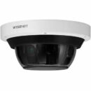 Hanwha PNM-9085RQZ1/KUS Series x 5MP Multi-Directional PTRZ IP Camera, 4.13-9.4mm Motorized Varifocal Lens, White, TAA Compliant