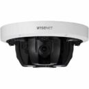 Hanwha PNM-9085RQZ1/KUS Series x 5MP Multi-Directional PTRZ IP Camera, 4.13-9.4mm Motorized Varifocal Lens, White, TAA Compliant