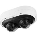 Hanwha PNM-C12083RVD P-Series 6MP Outdoor IR Vandal Dome IP Camera, 3.54-6.69mm Lens, White