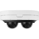 Hanwha PNM-C12083RVD P-Series 6MP Outdoor IR Vandal Dome IP Camera, 3.54-6.69mm Lens, White