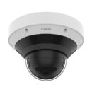 Hanwha PNM-C9022RV Series 8MP AI IR Panoramic IP Camera, 2.8mm Fixed Lens, White