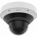 Hanwha PNM-C9022RV/KEX Series 8MP AI IR Panoramic IP Camera, 2.8mm Fixed Lens, White, TAA Compliant