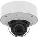 Hanwha PNV-A6081R-E1T 2MP Outdoor IR Vandal Dome IP Camera Pre-Loaded with SolidEDGE WAVE VMS and 1TB SSD, 4.38-9.33mm Motorized Varifocal Lens, White