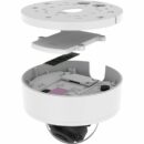 Hanwha PNV-A6081R-E2T 2MP Outdoor IR Vandal Dome IP Camera Pre-Loaded with SolidEDGE WAVE VMS and 2TB SSD, 4.38-9.33mm Motorized Varifocal Lens, White