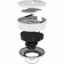 Hanwha PNV-A6081R-E2T 2MP Outdoor IR Vandal Dome IP Camera Pre-Loaded with SolidEDGE WAVE VMS and 2TB SSD, 4.38-9.33mm Motorized Varifocal Lens, White