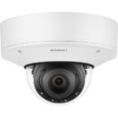 Hanwha PNV-A9081R P-Series 4K AI IR Vandal Dome Camera, 4.5-10mm Varifocal Lens, White
