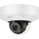 Hanwha PNV-A9081RLP 4K IR Vandal Dome AI Camera with Wisenet Road AI, 4.5-10mm Lens, White