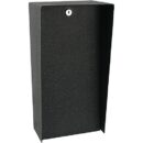 Pedestal Pro PORTRA-CS-8X16-E 8" 16" Portrait Steel Housing, Black Power Coated