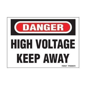 Panduit PPS0305D79 Adhesive Sign, Polyester, Danger Header