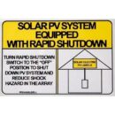 Panduit PPS0406BLERS-L Solar Label, 4.00" Height x 6.00" Width, 'Solar Panel'