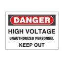 Panduit PPS0710D75Adhesive Sign 'DANGER HIGH VOLTAGE', Polyester