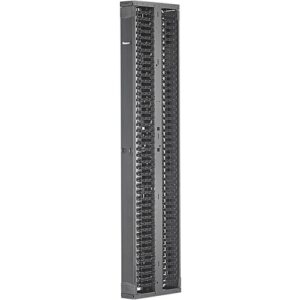 Panduit PR2VD0696 PatchRunner2 Vertical Dual-Sided Manager, 52U R, 6"W, Black