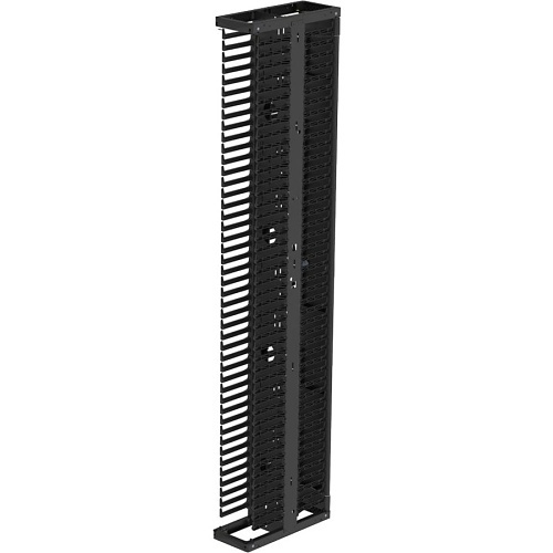 Panduit PR2VSD06 PatchRunner 2 Vertical Dual-Sided Manager, 1-Door, 45U, 6" Wide, Black