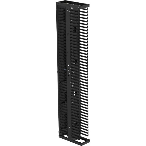 Panduit PR2VSD06 PatchRunner 2 Vertical Dual-Sided Manager, 1-Door, 45U, 6" Wide, Black