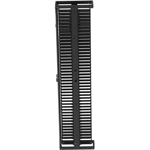 Panduit PR2VSD08 PatchRunner2 Vertical Dual-Sided Cable Manager, 1-Door, 45RU, 8" Wide, Black