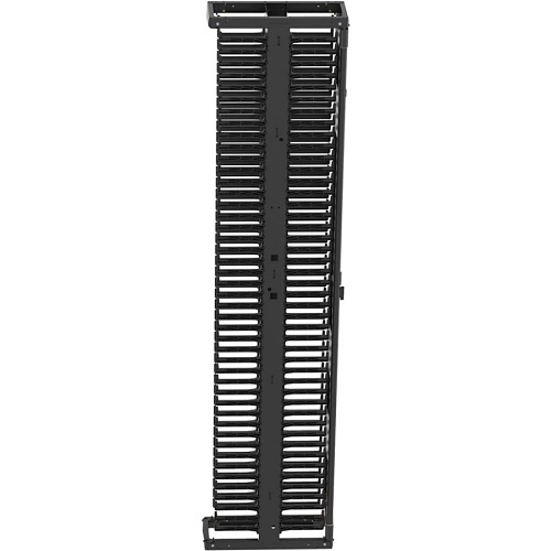 Panduit PR2VSD08 PatchRunner2 Vertical Dual-Sided Cable Manager, 1-Door, 45RU, 8" Wide, Black