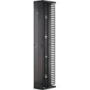 Panduit PR2VSD12 PatchRunner2 Vertical Dual-Sided Cable Manager, 1-Door, 45RU, 12" Wide, Black