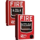 Silent Knight PS-DALOB Dual-Action Manual Pull Station with SBI/O Backbox and Sealing Gasket, Screw Terminal Connections, Key-Lock Reset