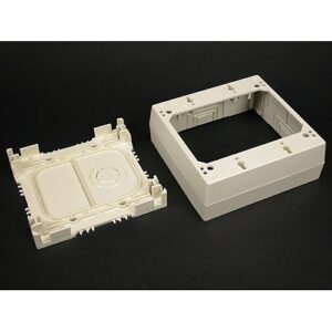 Wiremold PSB2WH Eclipse Two-Gang Device Box Fitting for N03, PN05, PN10 Raceways Series