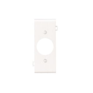 Leviton PSC7-W Wallplate Sectional Receptacle Single Center Panel, White