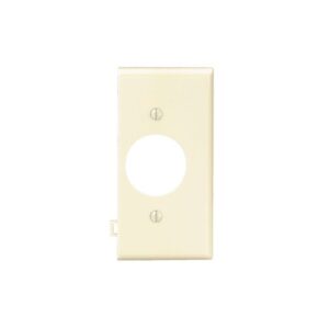 Leviton PSE7-I Wallplate Sectional Single End Panel, Ivory