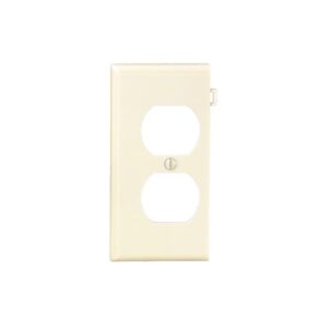 Leviton PSE8-T Gang Section Wall Plate End Duplex Light Almond