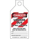 Panduit PSL-1019 Lockout Tab Tag, Danger Legend, 25-Pack