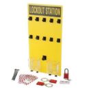 Panduit PSL-10SWCA Electrical Equipment Lockout Station with Components, 10 Personnel