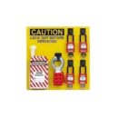 Panduit PSL-4SWCA Electrical Equipment Lockout Station with Components