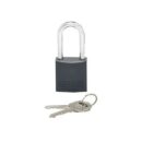 Panduit PSL-7BL-LS Aluminum Body Padlock, Long Shackle, Black