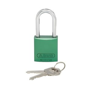 Panduit PSL-7GR-LS Aluminum Body Padlock, Long Shackle, Green