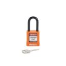 Panduit PSL-8OR Padlock with 1.58" Shackle, Aluminum, Orange