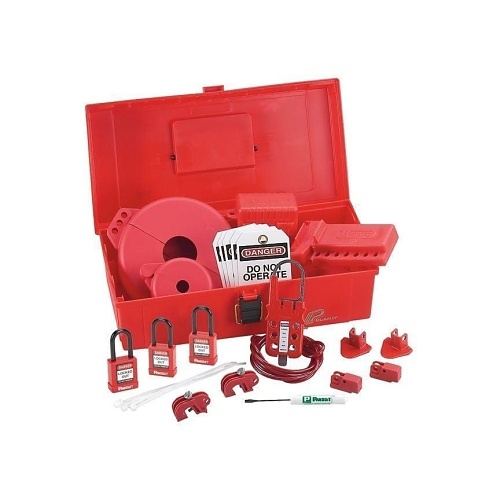 Panduit PSL-KT-MROA Maintenance Lockout Kit with Components, Red