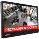 Speco PVM27 27" Public Display Monitor with Built-In 5MP IP and 2MP HD-Analog Cameras