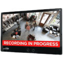 Speco PVM27 27" Public Display Monitor with Built-In 5MP IP and 2MP HD-Analog Cameras