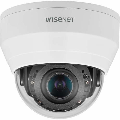 Hanwha QND-8080R/KME Series 5MP IR Dome IP Camera, 3.2-10mm Motorized Varifocal Lens, White, TAA Compliant