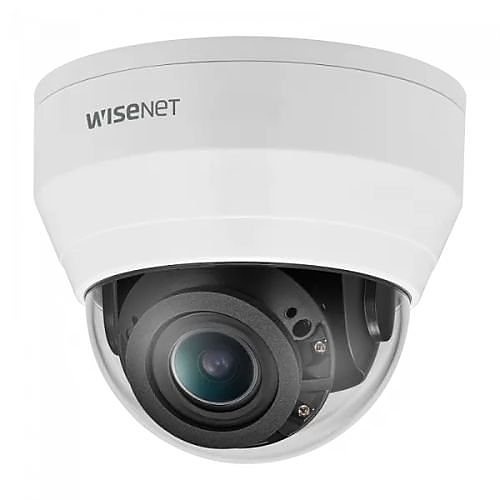 Hanwha QND-8080R/KME Series 5MP IR Dome IP Camera, 3.2-10mm Motorized Varifocal Lens, White, TAA Compliant