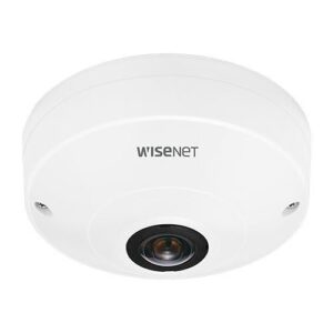 Hanwha QNF-8010 Q-Series 6MP Fisheye Camera, 1.14mm Fixed Lens, White