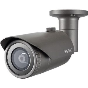Hanwha QNO-6012R1 Q-Series 2MP IR Bullet Camera, 2.8mm Fixed Lens, Dark Gray