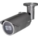 Hanwha QNO-6082R1 Q Series 2MP IP IR Bullet Camera with Motorized Varifocal Lens, WDR, IP66, IK10, Dark Grey