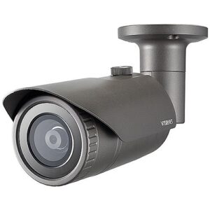 Hanwha QNO-7022R Q-Series 4MP WDR IR Bullet IP Camera, 3.6mm Fixed Lens, Black